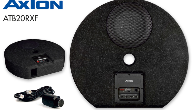 Bass out of the spare wheel well: AXTON active subwoofer ATB20RXF