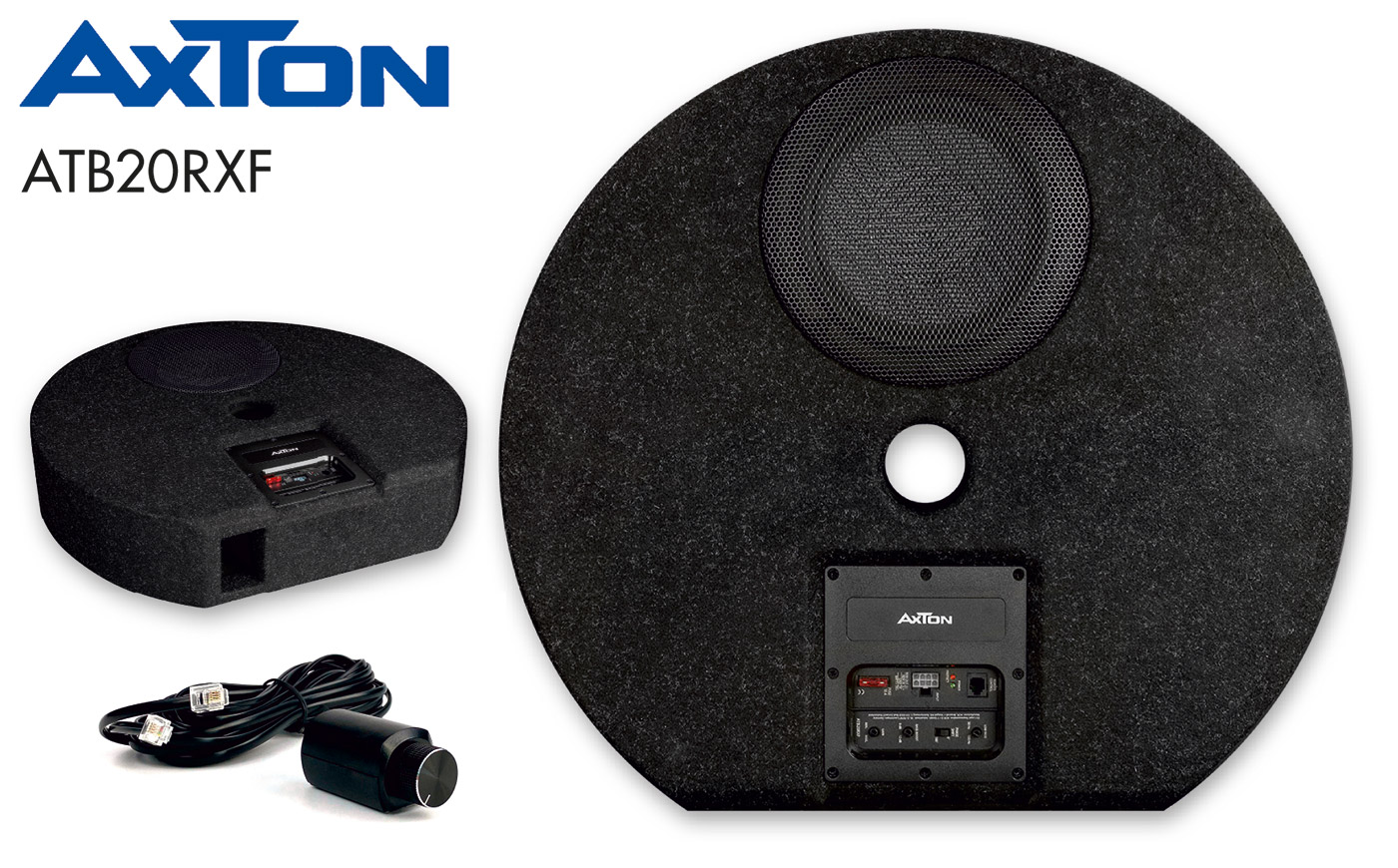 Bass out of the spare wheel well: AXTON active subwoofer ATB20RXF