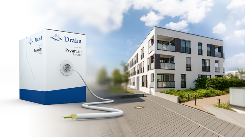 Draka fibre optic cables for home cabling now available in practical 250-metre Reelex box
