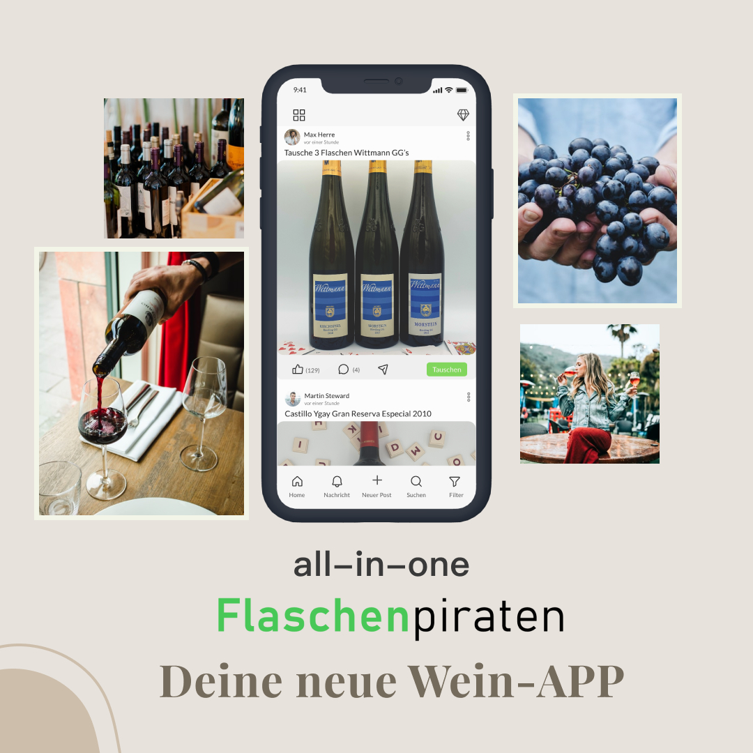 Flaschenpiraten: Erste Community Marktplatz App für Wein
