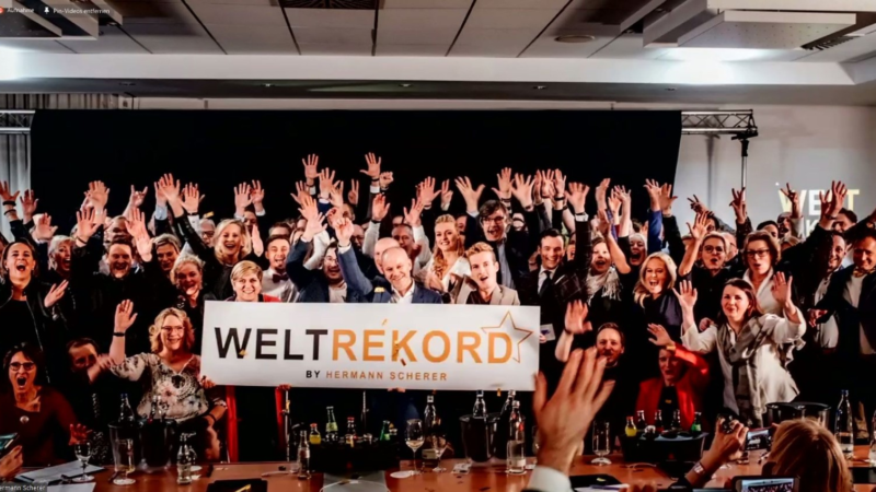 Weltrekord Live-Hack-Online auf Zoom
