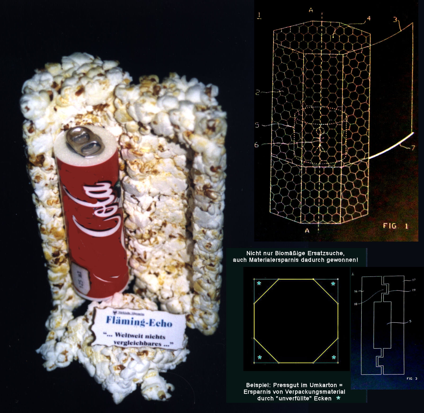 Popcorn als Verpackungsmaterial bzw. Verpackungsumhüllung