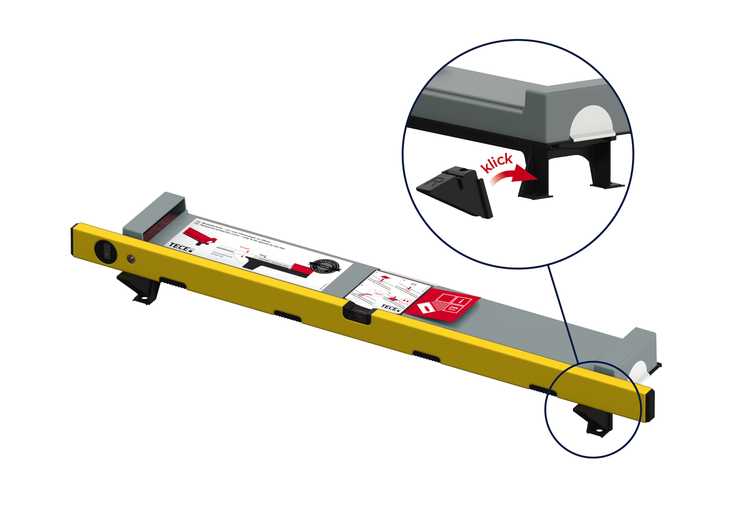 TECEdrainline-Evo:  Neue Nivellierpunkte erleichtern Einbau