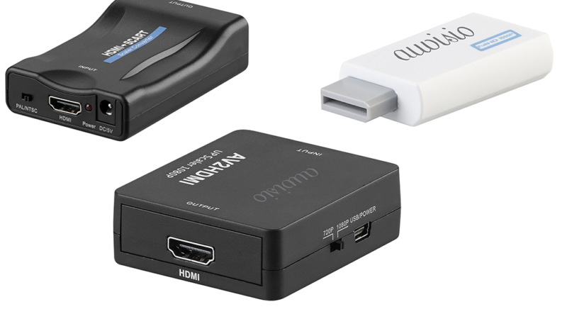 HDMI-auf-Scart-Adapter & für Spielkonsole, Wii-1080p-Adapter