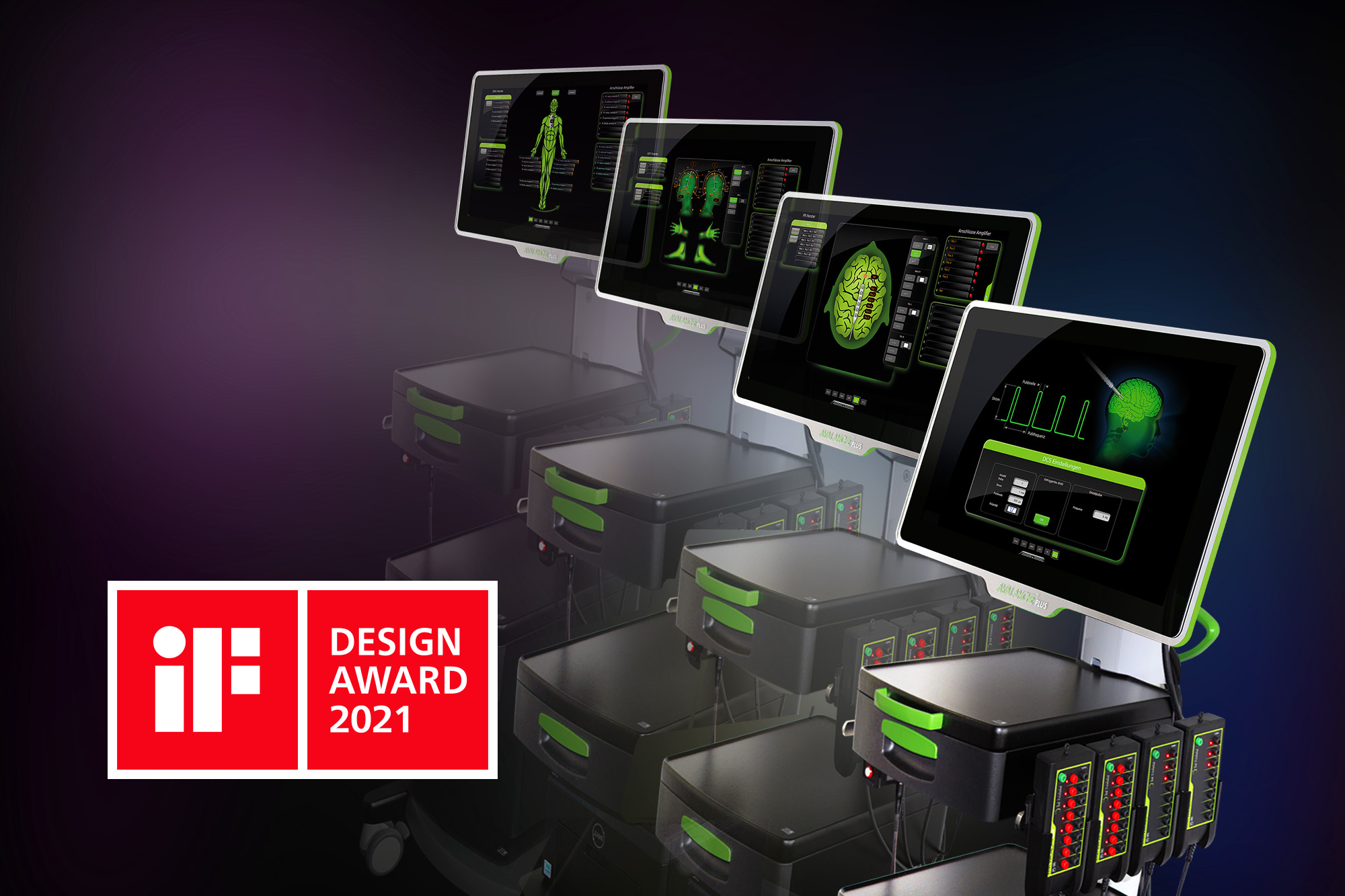 „iF DESIGN AWARD 2021“ – Neuromonitor AVALANCHE® PLUS