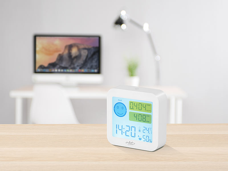 infactory Messgerät für TVOC & CO2