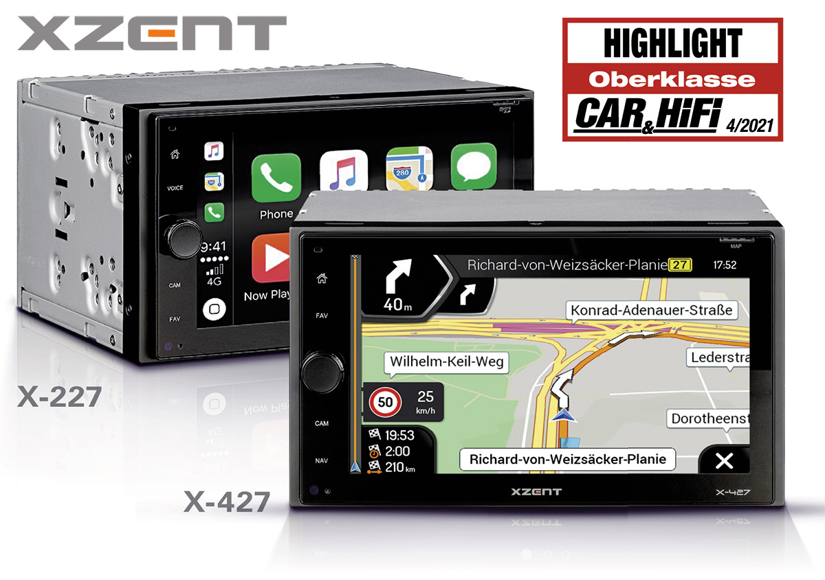 Highlight: XZENT’s New 2-DIN Infotainers X-427 and X-227