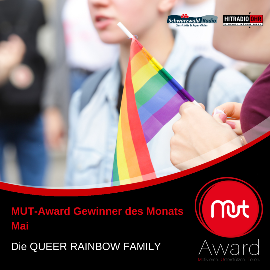 QUEER RAINBOW FAMILY gewinnt den MUT-Award des Monats Mai