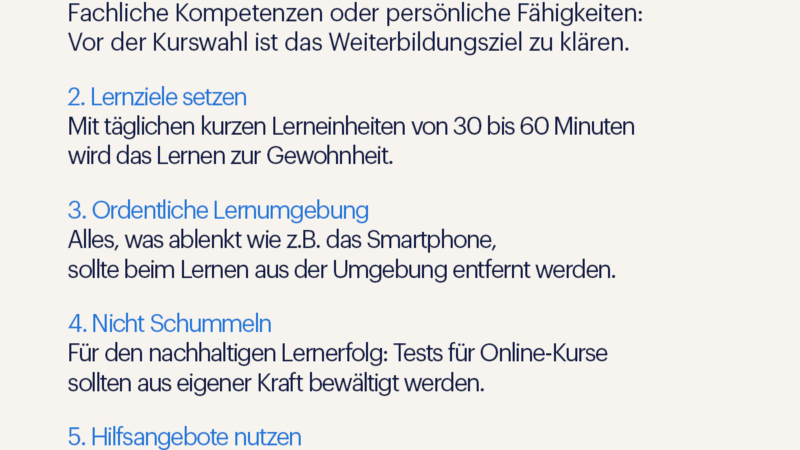 5 Tipps zum e.learning: So gelingt das Online-Lernen