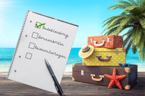 Die wichtigsten Punkte auf einer Urlaubs-Checkliste