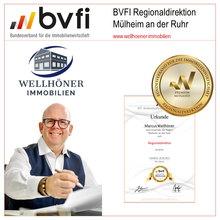 Marcus Wellhöner wird Regionaldirektor des BVFI für Mülheim an der Ruhr