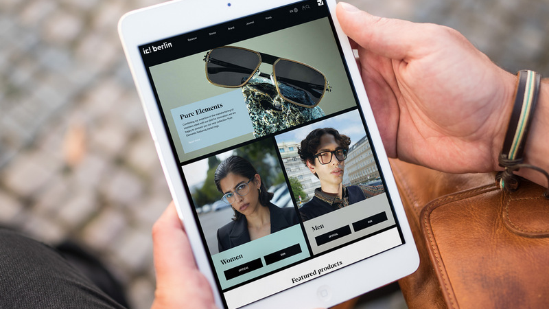 Brillenmode: Interlutions baut ic! berlin einen modernen Online-Laufsteg