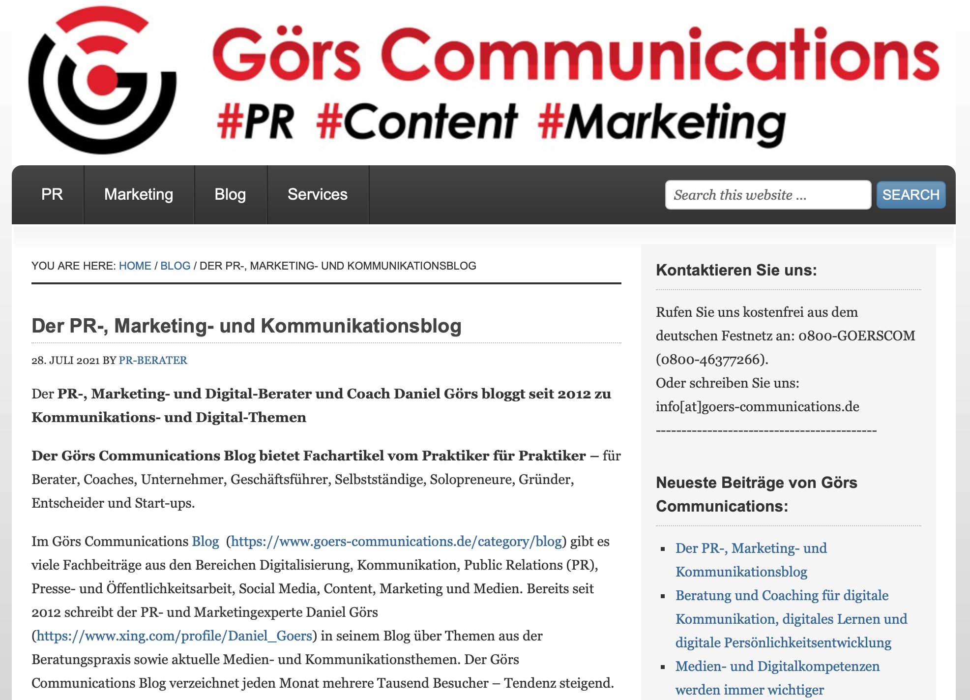 Görs Communications – der PR-, Marketing- und Kommunikationsblog