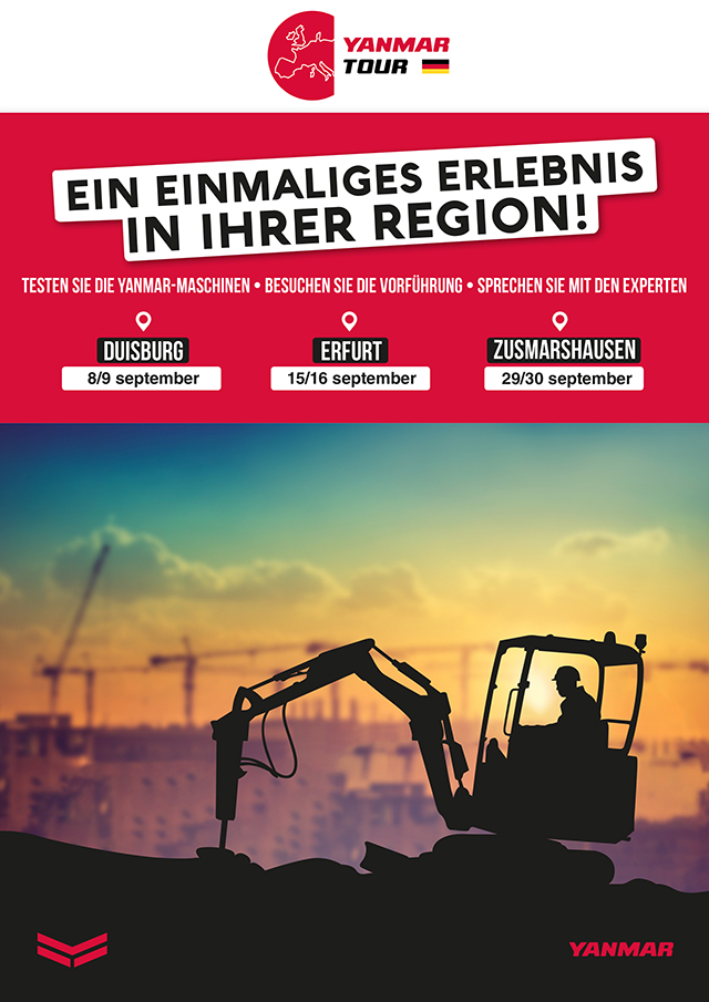 Yanmar live erleben – auf der deutschlandweiten Roadshow