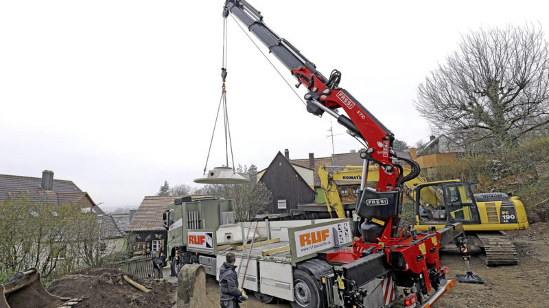 Einsatz in Hanglage