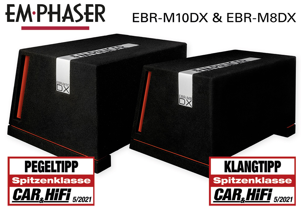 Schweres Gerät – EMPHASERs Bassboxen EBR-M8DX und EBR-M10DX