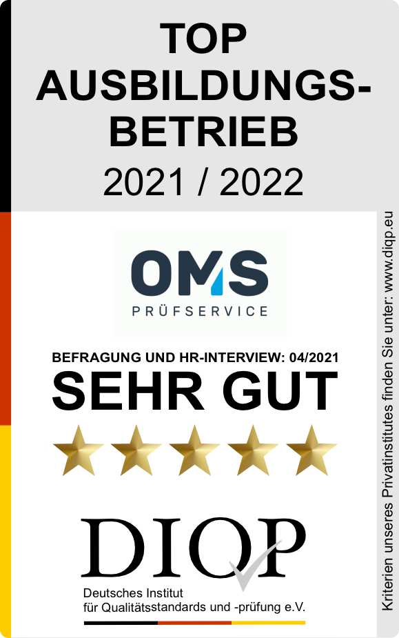 OMS Prüfservice: Top Arbeitgeber + Top Ausbildungsbetrieb