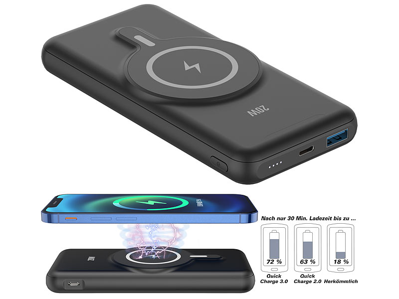 revolt Magnetische Powerbank PB-170