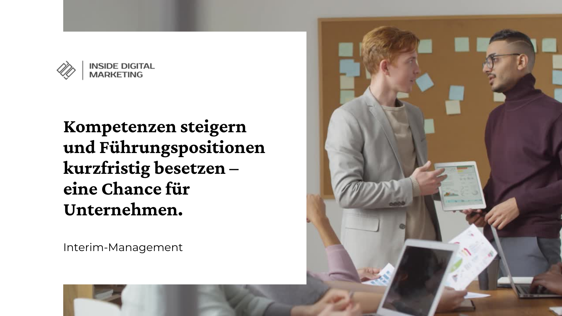 Interim-Management und Beratung für Unternehmen