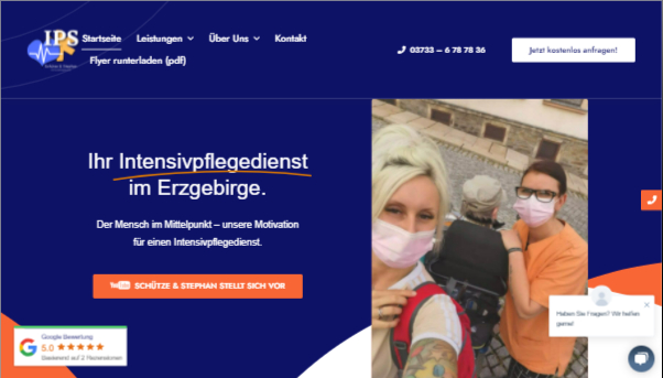 Website von IPS Schütze & Stephan online