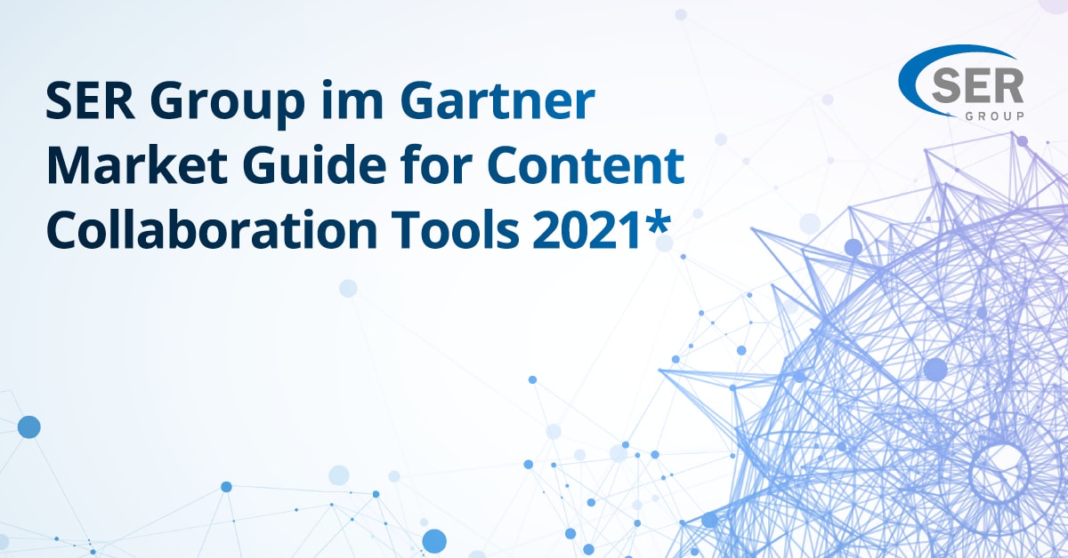 SER Groups Doxis4® iRoom® im Gartner Market Guide for Content Collaboration Tools 2021