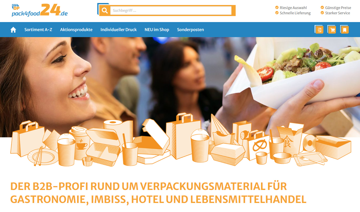 Pack4Food24.de – Der B2B Onlineshop für Gastronomie, Imbiss, Hotel & Lebensmittelhandel