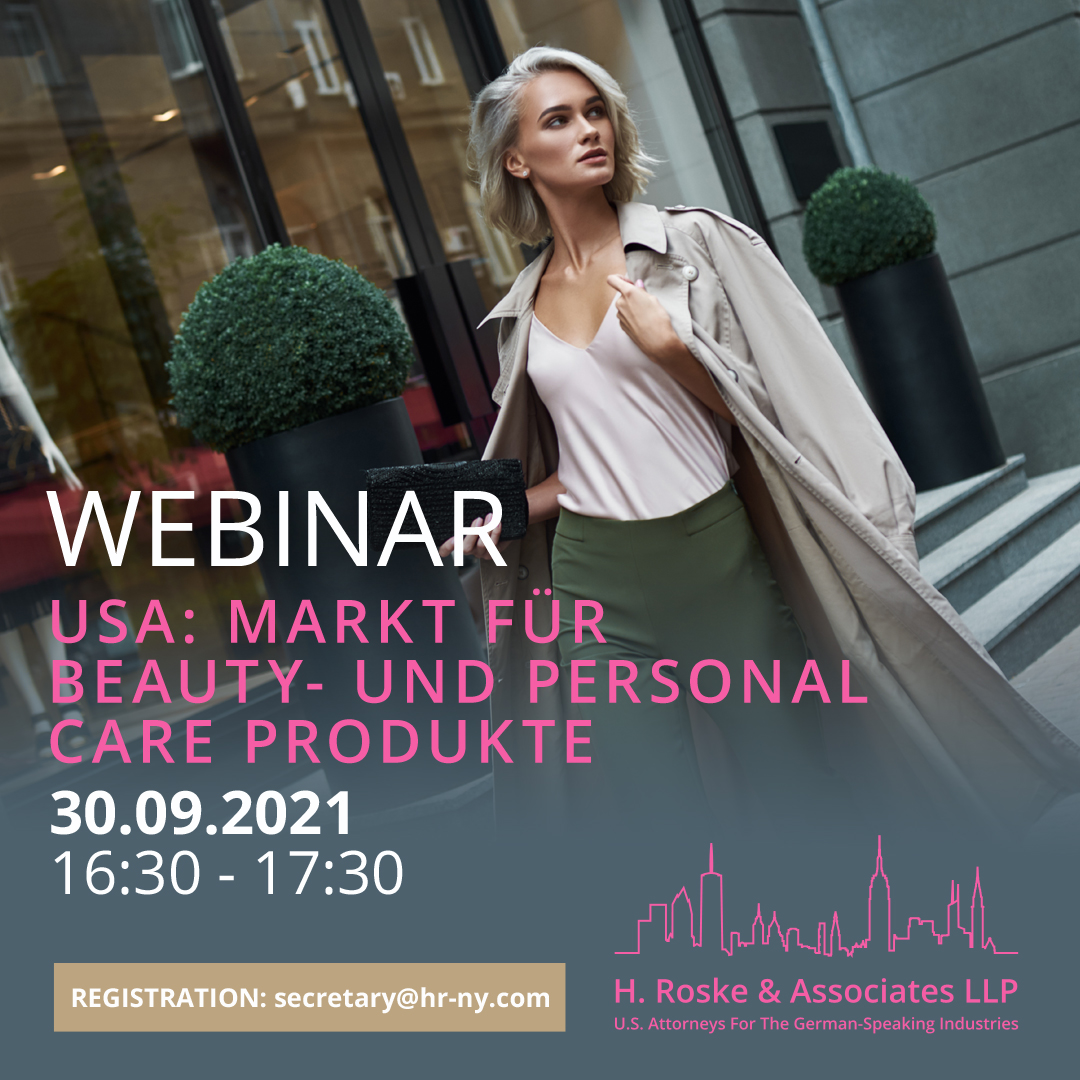 USA: Der Markt für BEAUTY-UND PERSONAL CARE PRODUCTS. Erfahren Sie mehr beim WEBINAR 30.09. / 16:30-17:30 MEZ