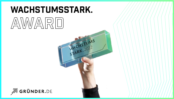 wachstumsstark. Award: Neuer Award für junge Gründer