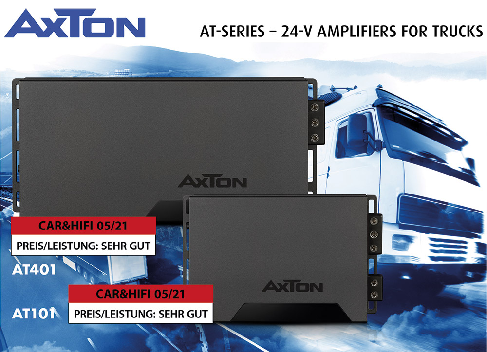 Stunning power performance – AXTON amplifiers for trucks