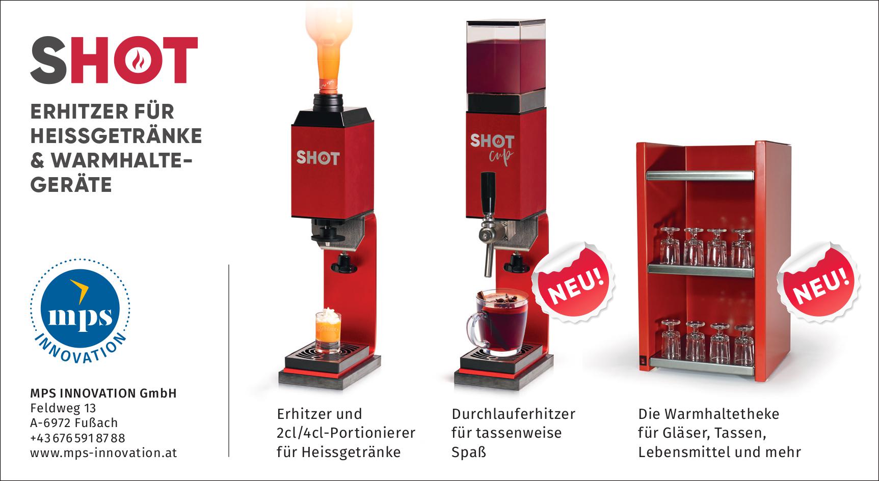 Durchlauferhitzer für Heissgetränke und Glühwein