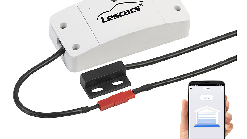 Lescars WLAN-Garagentor-Steuerung WGS-20 mit App