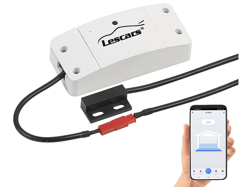 Lescars WLAN-Garagentor-Steuerung WGS-20 mit App