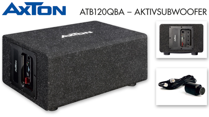 Pegelfest und dynamisch – AXTONs Aktivsubwoofer ATB120QBA