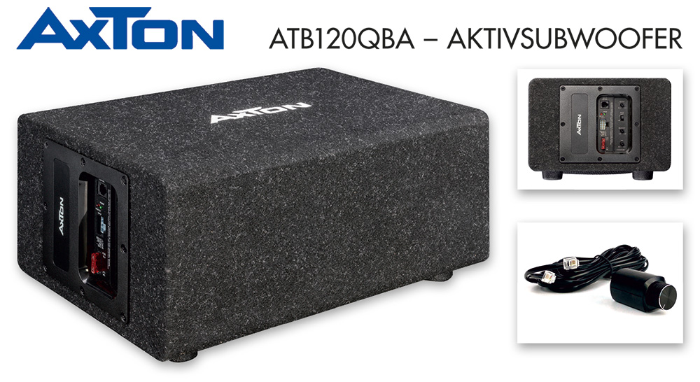 Pegelfest und dynamisch – AXTONs Aktivsubwoofer ATB120QBA