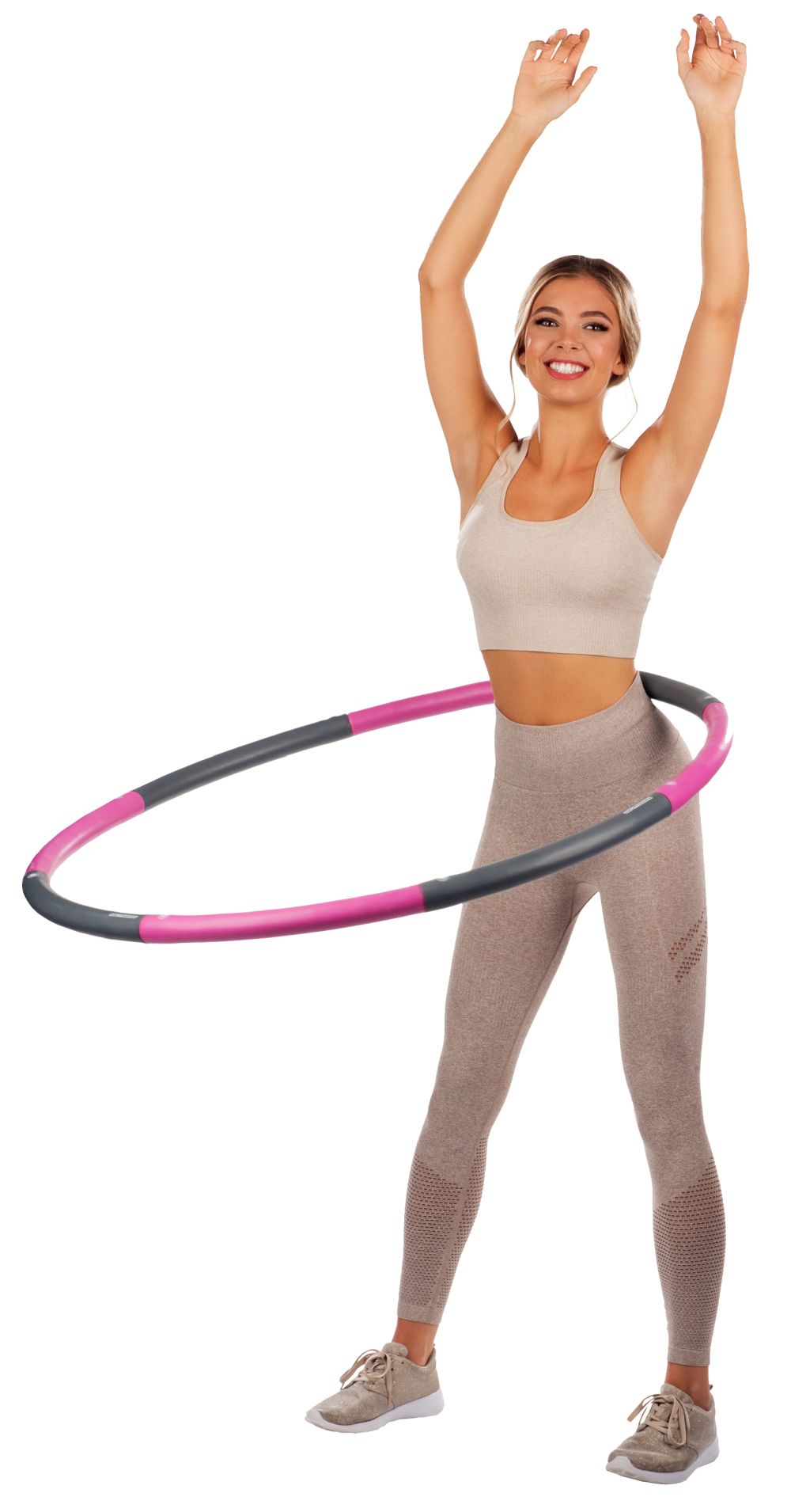 PEARL sports Hula-Hoop-Reifen mit Schaumstoff-Ummantelung