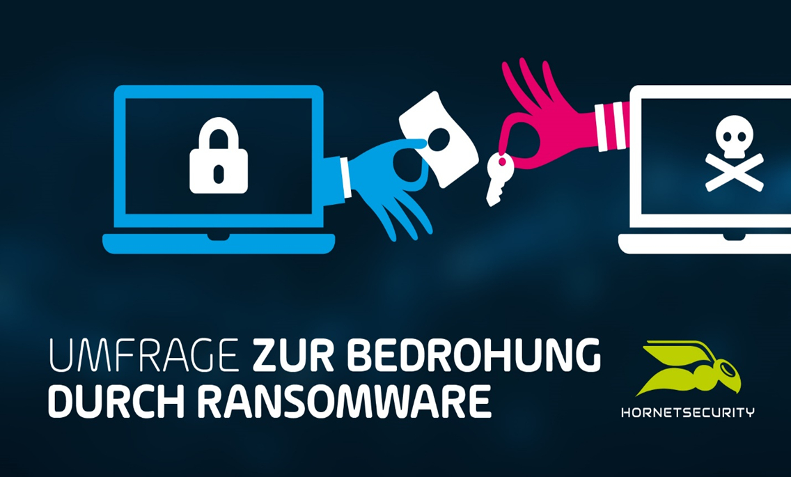 Hornetsecurity Umfrage: 1 von 5 Unternehmen war bereits Opfer eines Ransomware-Angriffs