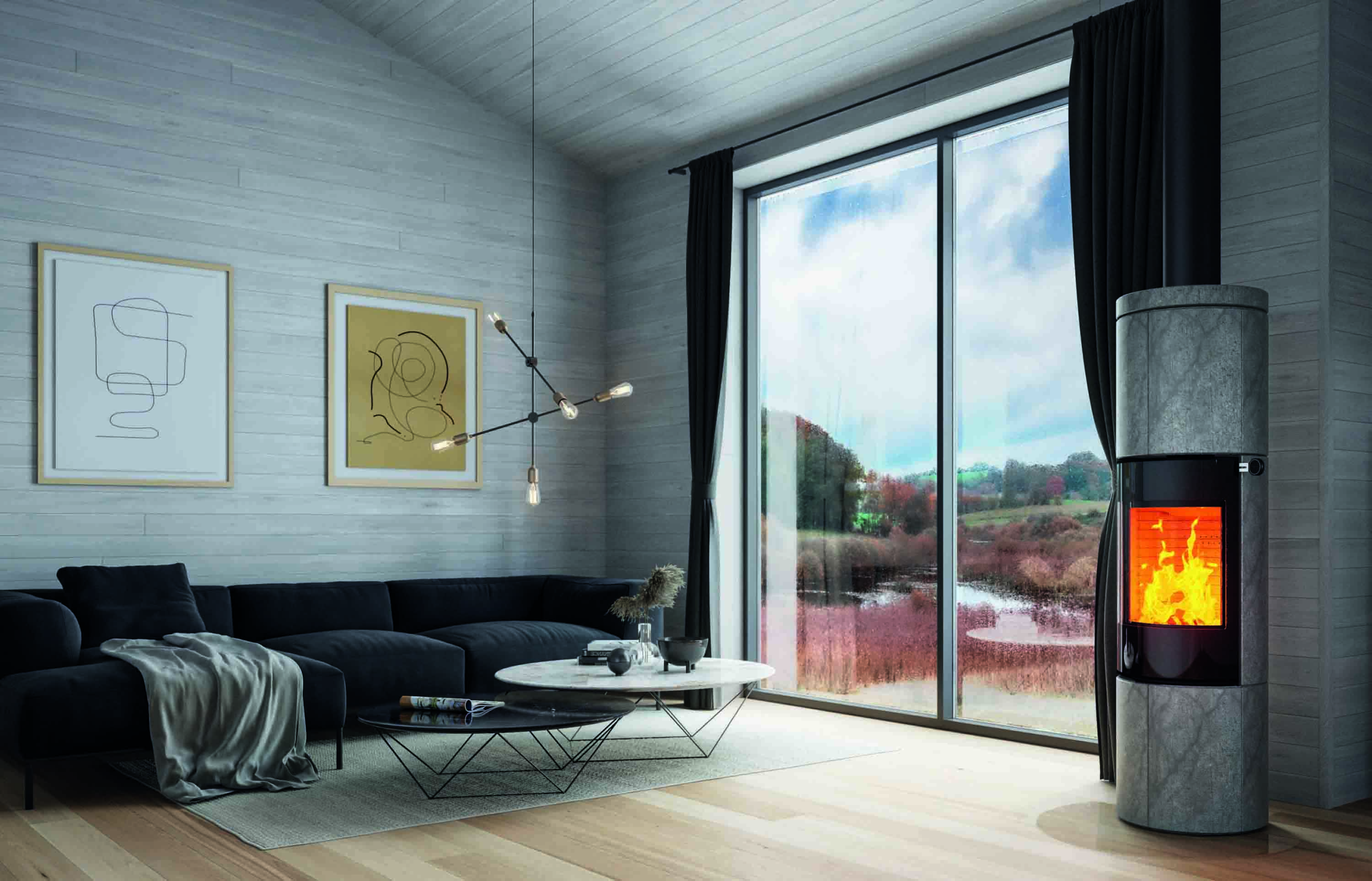 Kaminfeuer steigert den Wert der Immobilie