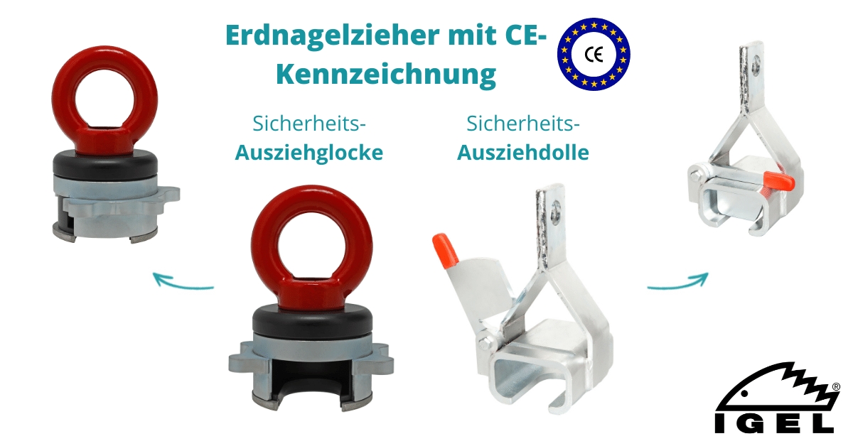 Erster Erdnagelzieher mit CE-Kennzeichnung und Sicherung