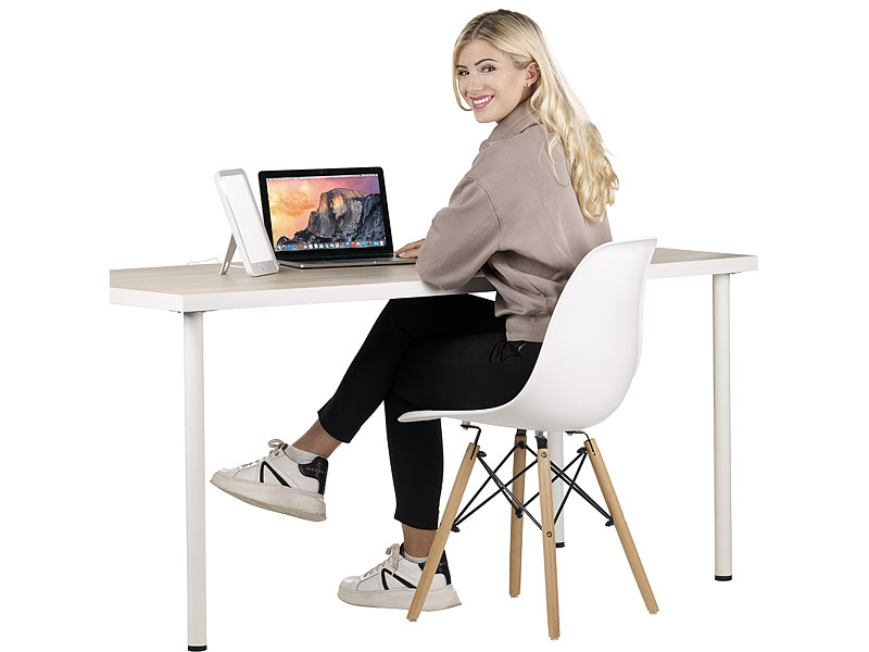 Lunartec CCT-LED-Tageslichtlampe, 10.000 Lux