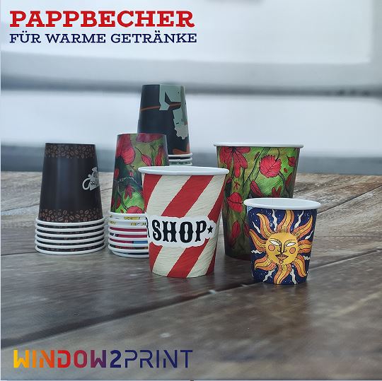 Pappbecher mit Ihrem Wunschmotiv
