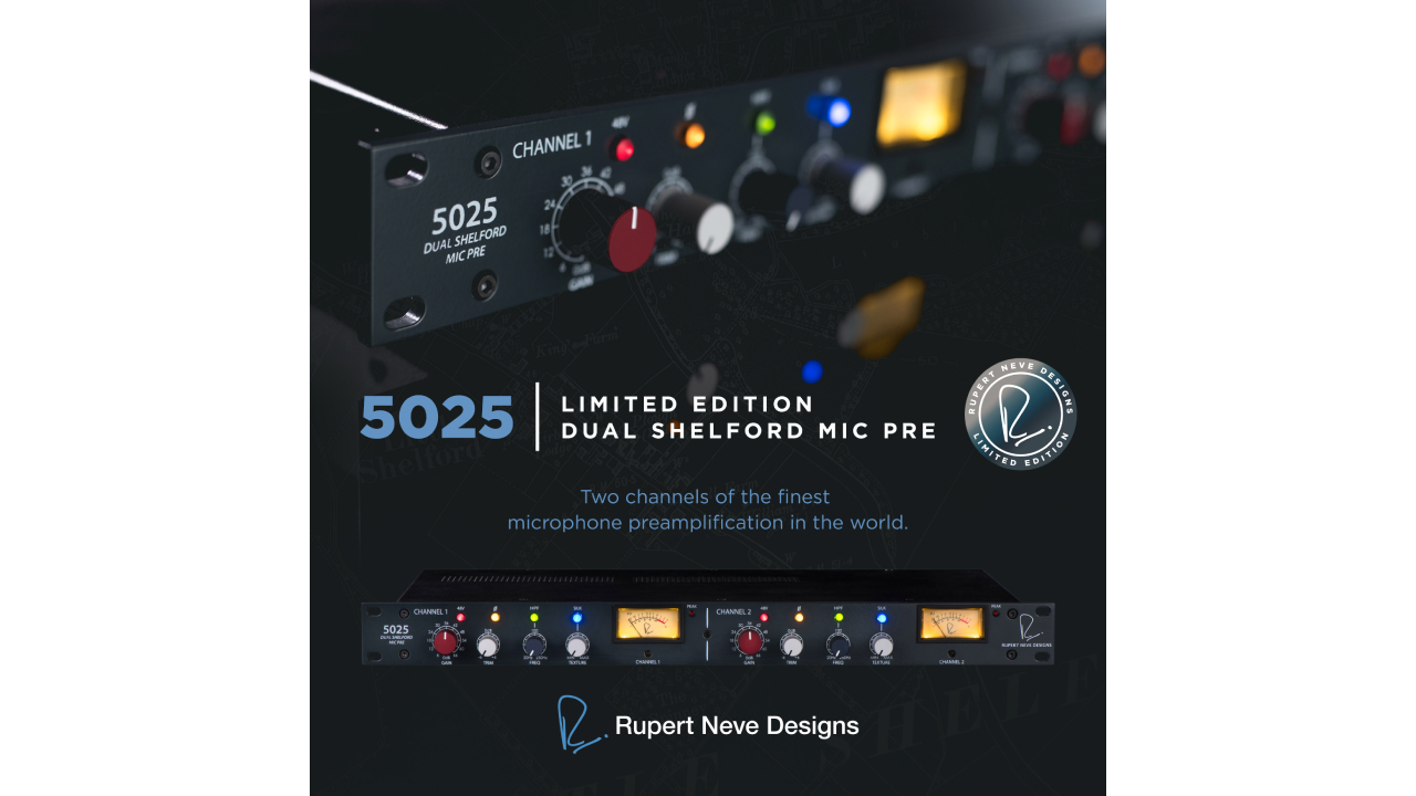 Rupert Neve Designs 5025 Dual Shelford Mic Pre: Klanglegende im Doppelpack