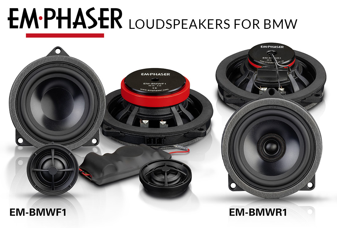 Great sound for BMW: EMPHASER speakers EM-BMWF1 and EM-BMWR1