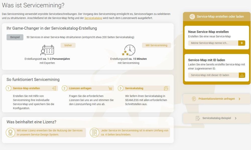 Servicemining: Servicekataloge mit wenigen Klicks erstellen