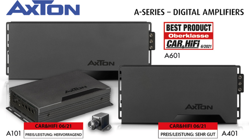Modern, powerful, affordable: AXTON digital amplifiers