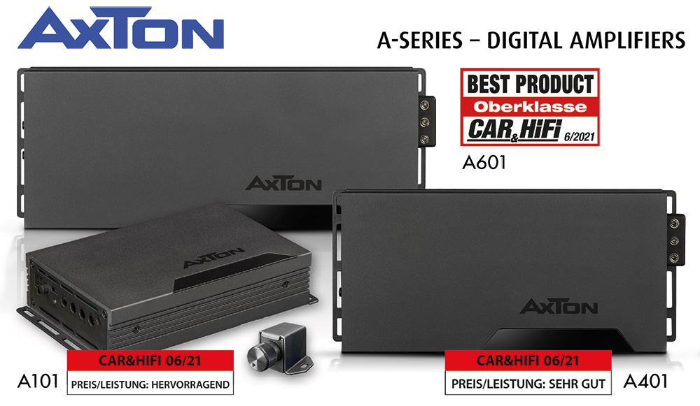 Modern, powerful, affordable: AXTON digital amplifiers