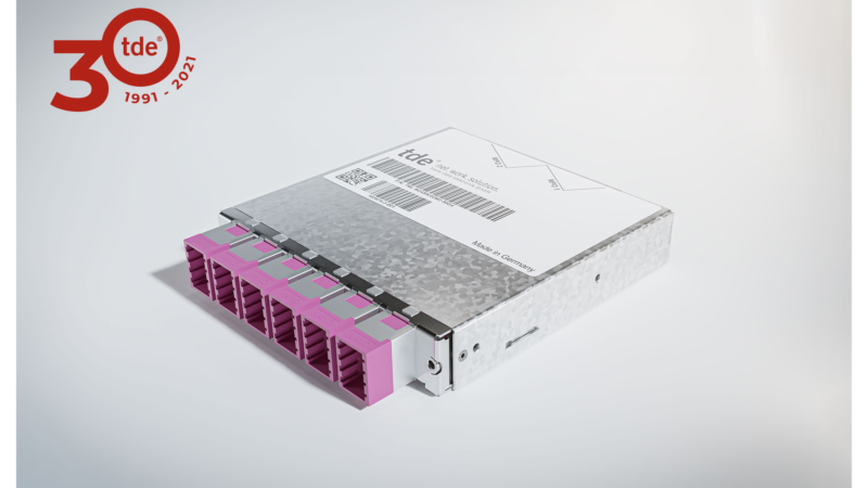 tML FO SN module: High-density in the patch area with 384 fibres on one height unit