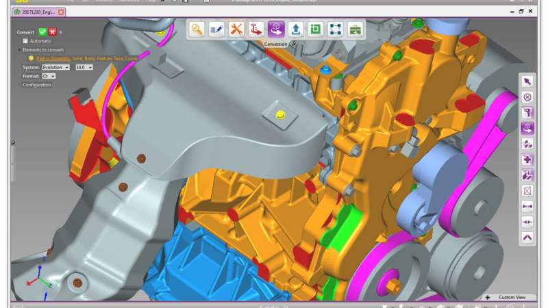 Austausch großer Datenmengen in 3D, CAD und VR Systemen