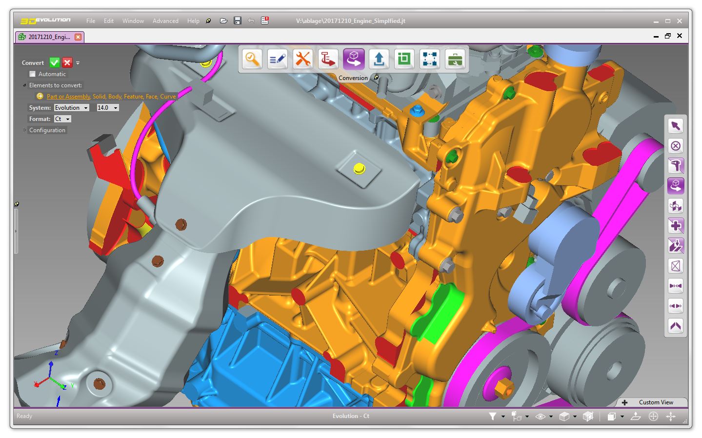 Austausch großer Datenmengen in 3D, CAD und VR Systemen