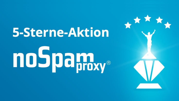 NoSpamProxy feiert fünf Champion-Sterne mit großer Rabattaktion