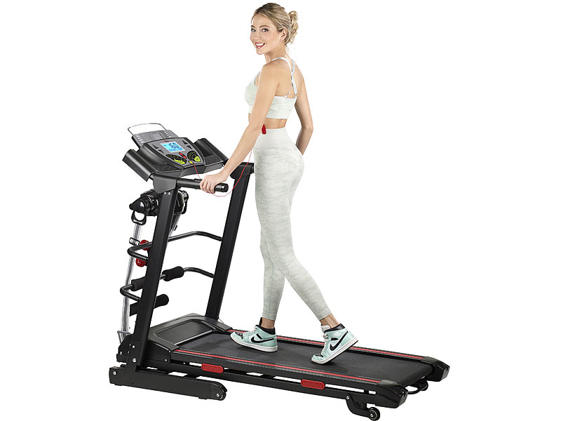 newgen medicals 3in1-Profi-Laufband und Fitness-Station LF-500.multi